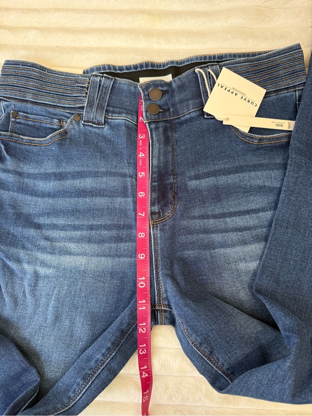 Curve Appeal High Rise Flare Jeans size 10 30 - Picture 5 of 11